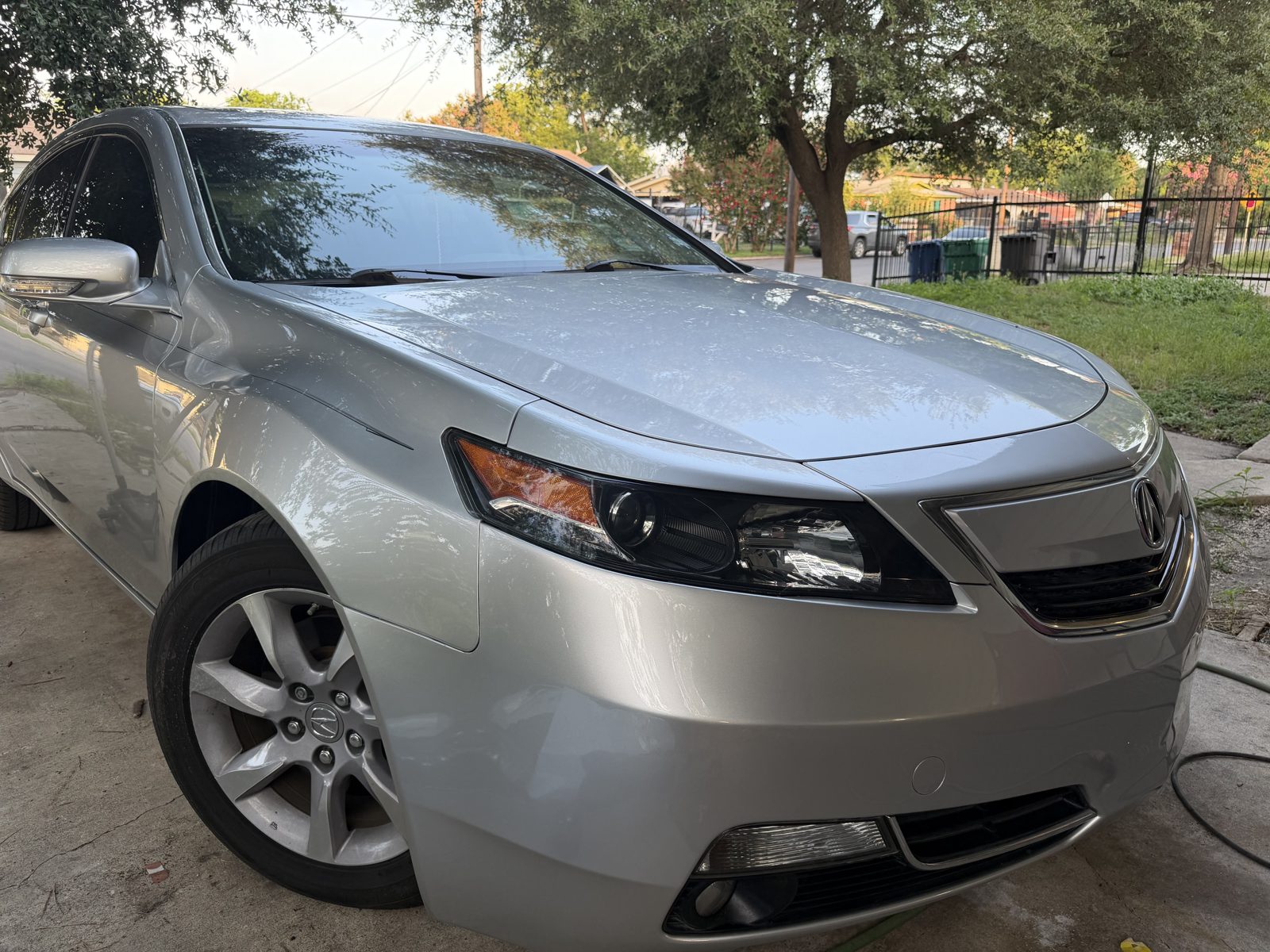 Acura repaired, restored clear headlight